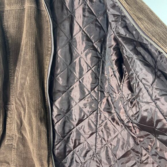 Vintage Y2K Quicksilver Corduroy Jacket Coat 90s Grunge Boho Retro Goblin Brown - Picture 7 of 8